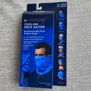 Mission Cooling UNISEX Neck Gaiter 12+ Ways To Wear - UPF 50 - BRAND NEW IN BOX!